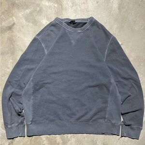 Cozy Gray Thermal Sweatshirt - Large, Relaxed Fit